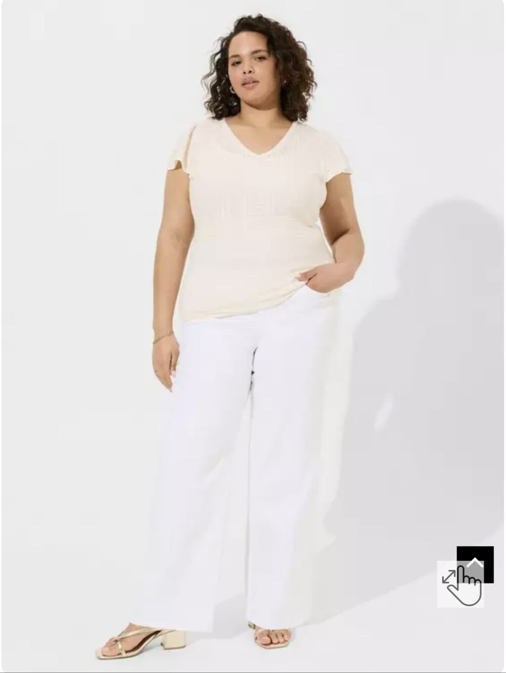 Torrid Pointelle Sweater 1X - Picture 4 of 10